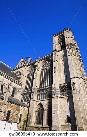 Low angle view of a cathedral, Le Mans Cathedral, Le Mans, France View Large Photo Image Stock Image - Low angle view of a cathedral, Le Mans Cathedral, Le Mans, France. Fotosearch
