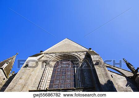 Low angle view of a cathedral, Le Mans Cathedral, Le Mans, France View Large Photo Image Stock Image - Low angle view of a cathedral, Le Mans Cathedral, Le Mans, France. Fotosearch