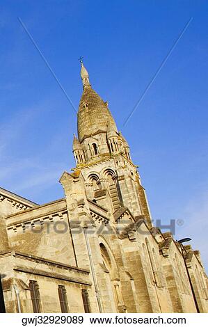 Low angle view of a church, Leglise Sainte-Marie De La Bastide, Bordeaux, Aquitaine, France View Large Photo Image Stock Photo - Low angle view of a church, Leglise Sainte-Marie De La Bastide, Bordeaux, Aquitaine, France. Fotosearch
