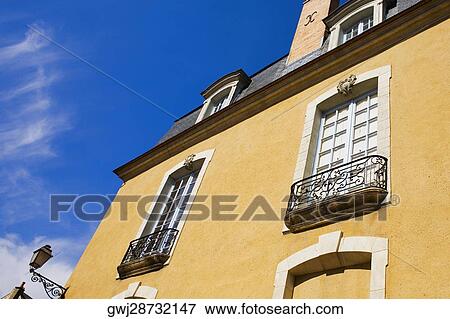 Low angle view of a medieval house, Le Mans, Sarthe, Pays-de-la-Loire, France View Large Photo Image Stock Photo - Low angle view of a medieval house, Le Mans, Sarthe, Pays-de-la-Loire, France. Fotosearch