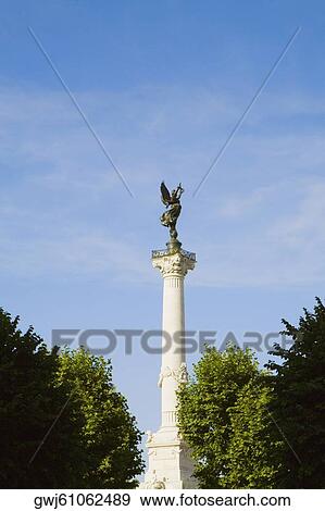 Low angle view of a monument, Fontaine Des Quinconces, Monument Aux Girondins, Bordeaux, Aquitaine, France View Large Photo Image Stock Photo - Low angle view of a monument, Fontaine Des Quinconces, Monument Aux Girondins, Bordeaux, Aquitaine, France. Fotosearch