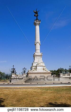 Low angle view of a monument, Fontaine Des Quinconces, Monument Aux Girondins, Bordeaux, Aquitaine, France View Large Photo Image Stock Photo - Low angle view of a monument, Fontaine Des Quinconces, Monument Aux Girondins, Bordeaux, Aquitaine, France. Fotosearch