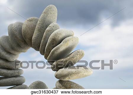 Low angle view of arranged pebbles View Large Photo Image Stock Photo - Low angle view of arranged pebbles. Fotosearch