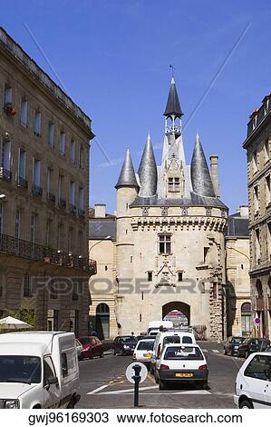 Low angle view of buildings, Cailhau Gate, Vieux Bordeaux, Bordeaux, France View Large Photo Image Stock Image - Low angle view of buildings, Cailhau Gate, Vieux Bordeaux, Bordeaux, France. Fotosearch