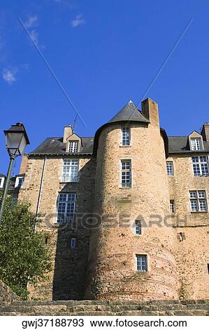 Stock Image - Low angle view of buildings, La Tour de Lestang, Le Mans, France. Fotosearch