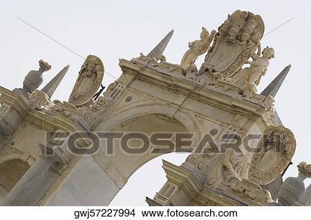 Low angle view of statues on a fountain, La Fontana dell'Immacolatella, Naples, Naples Province, Campania, Italy View Large Photo Image Picture - Low angle view of statues on a fountain, La Fontana dell'Immacolatella, Naples, Naples Province, Campania, Italy. Fotosearch