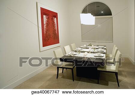 Place setting on a dining table View Large Photo Image Stock Photo - Place setting on a dining table. Fotosearch