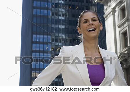 Portrait of a businesswoman laughing View Large Photo Image Stock Image - Portrait of a businesswoman laughing. Fotosearch