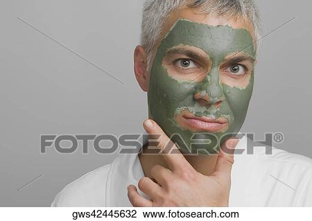 Portrait of a mature man wearing a facial mask View Large Photo Image Stock Image - Portrait of a mature man wearing a facial mask. Fotosearch
