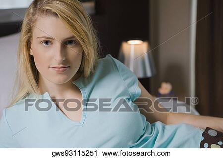 Portrait of a young woman View Large Photo Image Stock Image - Portrait of a young woman. Fotosearch