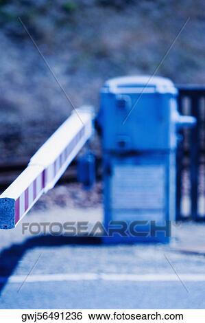 Railroad crossing along a railroad track, Loire Valley, France View Large Photo Image Stock Photograph - Railroad crossing along a railroad track, Loire Valley, France. Fotosearch