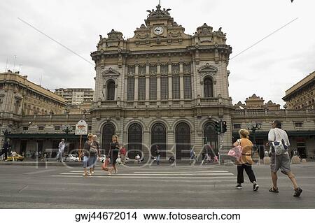 Railway station, Brignole Railway Station, Piazza Giuseppe Verdi, Genoa, Liguria, Italy View Large Photo Image Picture - Railway station, Brignole Railway Station, Piazza Giuseppe Verdi, Genoa, Liguria, Italy. Fotosearch
