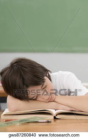 Schoolboy napping on a desk in a classroom View Large Photo Image Stock Image - Schoolboy napping on a desk in a classroom. Fotosearch