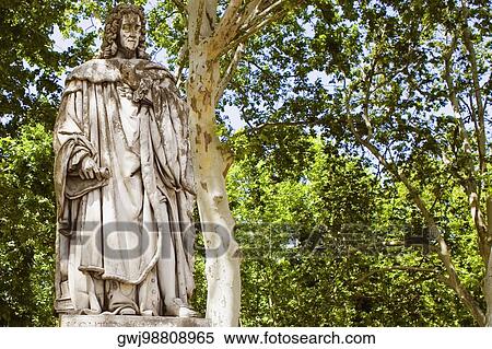 Statue in a park, Montesquieu Statue, Place des Quinconces, Bordeaux, France View Large Photo Image Stock Photography - Statue in a park, Montesquieu Statue, Place des Quinconces, Bordeaux, France. Fotosearch