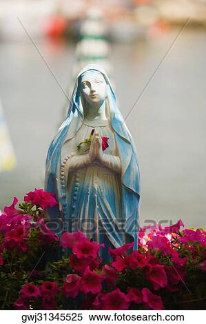 Statue of Virgin Mary, Sorrento, Sorrentine Peninsula, Naples Province, Campania, Italy View Large Photo Image Stock Photography - Statue of Virgin Mary, Sorrento, Sorrentine Peninsula, Naples Province, Campania, Italy. Fotosearch