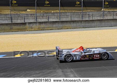 Stock car in a motor racing track, Le Mans, France View Large Photo Image Stock Image - Stock car in a motor racing track, Le Mans, France. Fotosearch