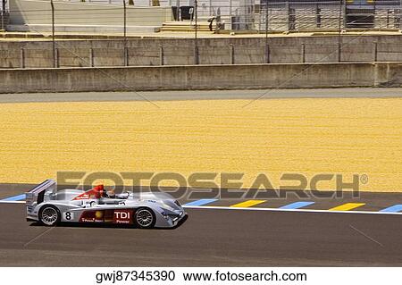 Stock car in a motor racing track, Le Mans, France View Large Photo Image Stock Image - Stock car in a motor racing track, Le Mans, France. Fotosearch