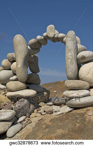 Stones arranged in an arch shape View Large Photo Image Stock Image - Stones arranged in an arch shape. Fotosearch