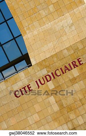 Text on a building, Cite Judiciaire, Le Mans, France View Large Photo Image Stock Image - Text on a building, Cite Judiciaire, Le Mans, France. Fotosearch