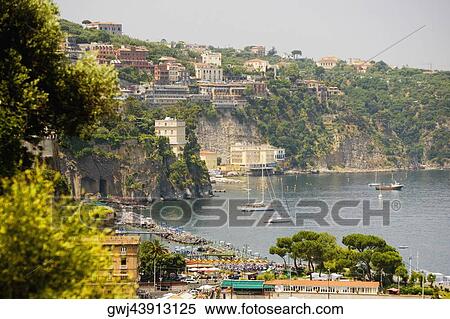 Town at a hillside, Marina Grande, Capri, Sorrento, Sorrentine Peninsula, Naples Province, Campania, Italy View Large Photo Image Stock Photography - Town at a hillside, Marina Grande, Capri, Sorrento, Sorrentine Peninsula, Naples Province, Campania, Italy. Fotosearch