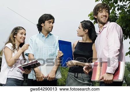 University students standing together View Large Photo Image Stock Image - University students standing together. Fotosearch