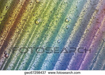 Water drops on a colored surface View Large Photo Image Stock Photo - Water drops on a colored surface. Fotosearch