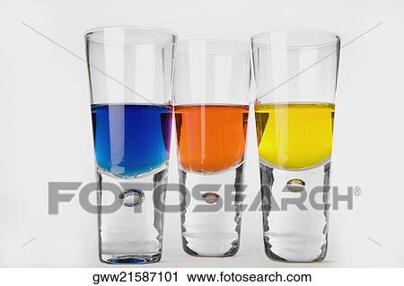 Beverage in three glasses View Large Photo Image Stock Image - Beverage in three glasses. Fotosearch