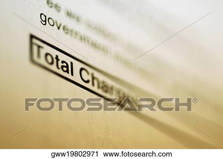 Stock Image - Close-up of a bill. Fotosearch