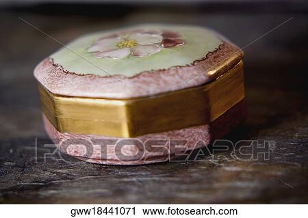 Stock Image - Close-up of a box. Fotosearch