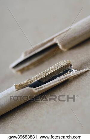 Close-up of a broken pencil View Large Photo Image Stock Image - Close-up of a broken pencil. Fotosearch