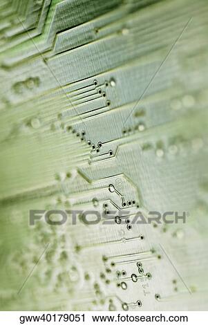Stock Image - Close-up of a circuit board. Fotosearch