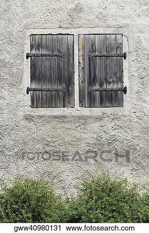 Stock Image - Close-up of a closed window. Fotosearch