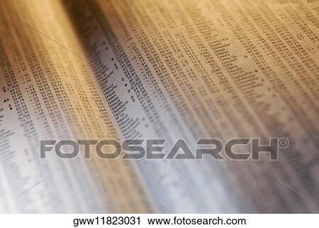 Close-up of a financial newspaper View Large Photo Image Stock Image - Close-up of a financial newspaper. Fotosearch