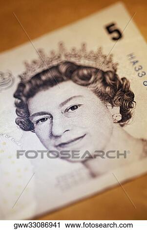 Close-up of a five pound note View Large Photo Image Stock Image - Close-up of a five pound note. Fotosearch
