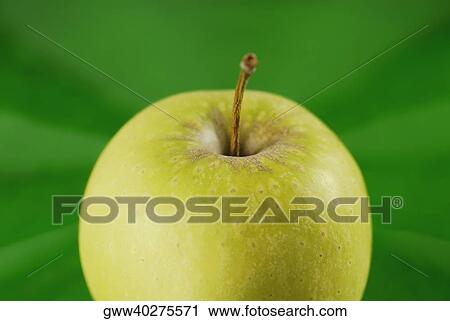 Stock Image - Close-up of a green apple. Fotosearch