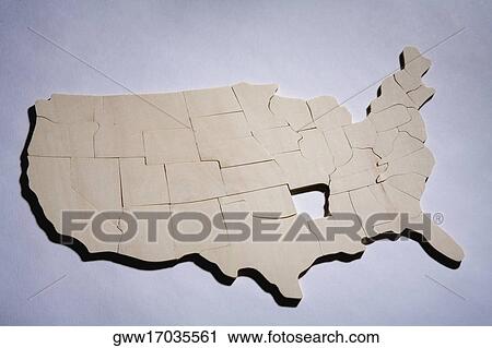 Stock Image - Close-up of a jigsaw puzzle. Fotosearch