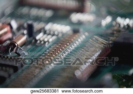 Close-up of a mother board View Large Photo Image Stock Image - Close-up of a mother board. Fotosearch