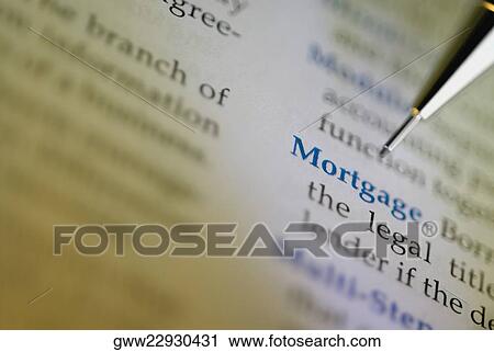 Stock Image - Close-up of a pen on paper. Fotosearch