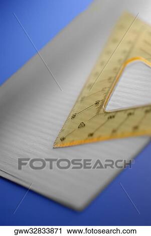 Close-up of a protractor on an envelope View Large Photo Image Stock Image - Close-up of a protractor on an envelope. Fotosearch