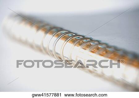 Close-up of a spiral notebook View Large Photo Image Stock Image - Close-up of a spiral notebook. Fotosearch