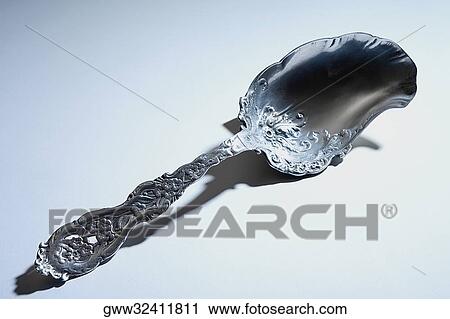 Stock Image - Close-up of a spoon. Fotosearch