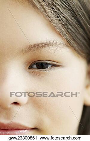 Close-up of a teenage girl View Large Photo Image Stock Image - Close-up of a teenage girl. Fotosearch