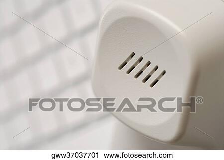 Stock Image - Close-up of a telephone receiver. Fotosearch