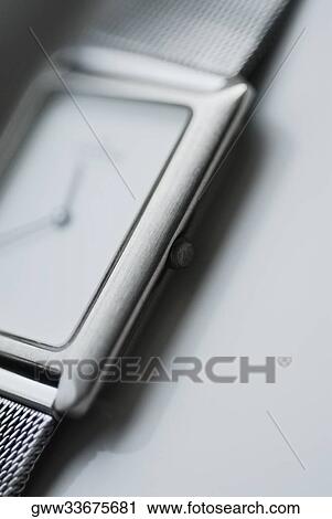 Stock Image - Close-up of a wristwatch. Fotosearch