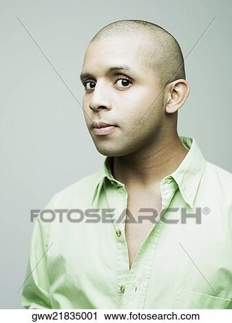 Stock Image - Close-up of a young man. Fotosearch