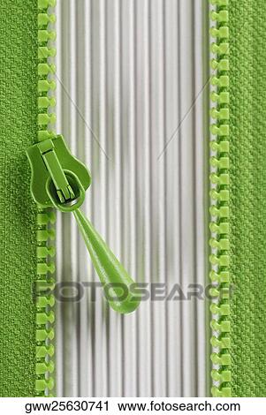 Stock Image - Close-up of a zipper. Fotosearch