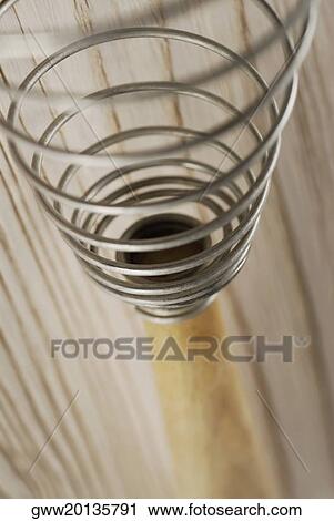 Stock Image - Close-up of an egg beater. Fotosearch