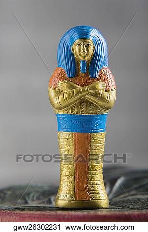 Close-up of an Egyptian figurine View Large Photo Image Stock Image - Close-up of an Egyptian figurine. Fotosearch