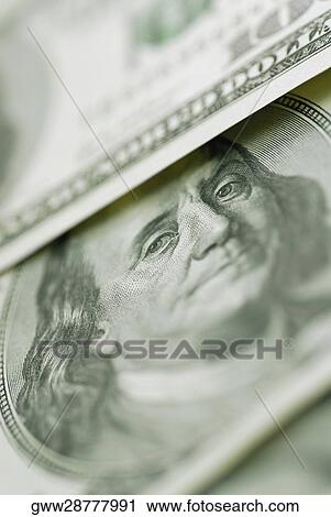 Close-up of an image of Benjamin Franklin on a dollar bill View Large Photo Image Stock Image - Close-up of an image of Benjamin Franklin on a dollar bill. Fotosearch
