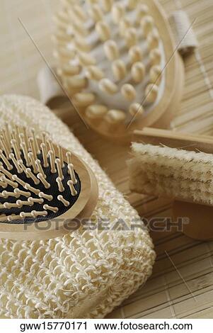 Close-up of assorted brushes View Large Photo Image Stock Image - Close-up of assorted brushes. Fotosearch